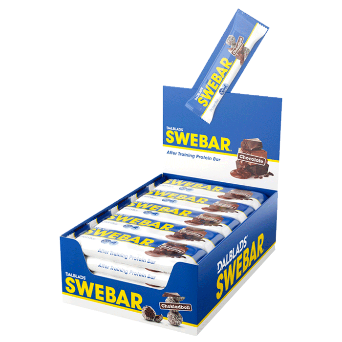 15 x Swebar Proteinbar 55 g från Dalblads – köp hos Bodystore