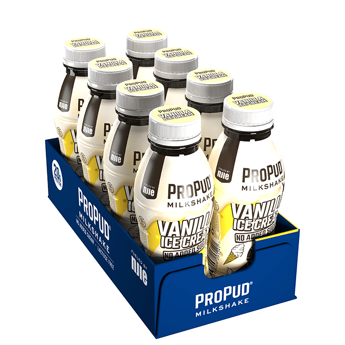 8 x ProPud Protein Milkshake, 330 ml, Vanilla Ice Cream – från ProPud – 219 kr – hos Bodystore