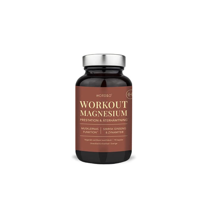 WorkOut Magnesium 90 kapslar – från Nordbo – 181 kr – hos Bodystore
