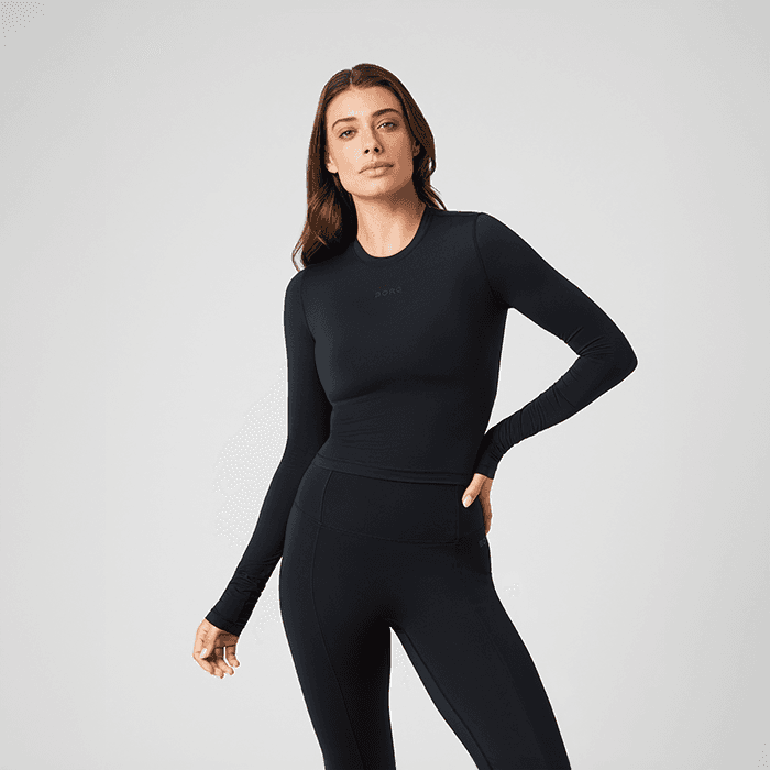 Studio Soft Cropped Tröja Svart – från Björn Borg – 549 kr – hos Bodystore