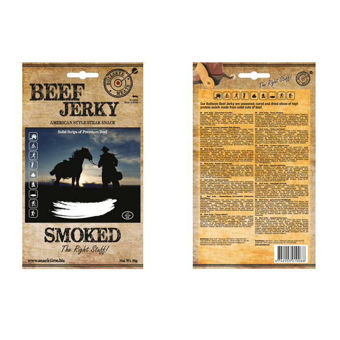 Beef Jerky, 50 g – från Beef Jerky – 59 kr – hos Bodystore