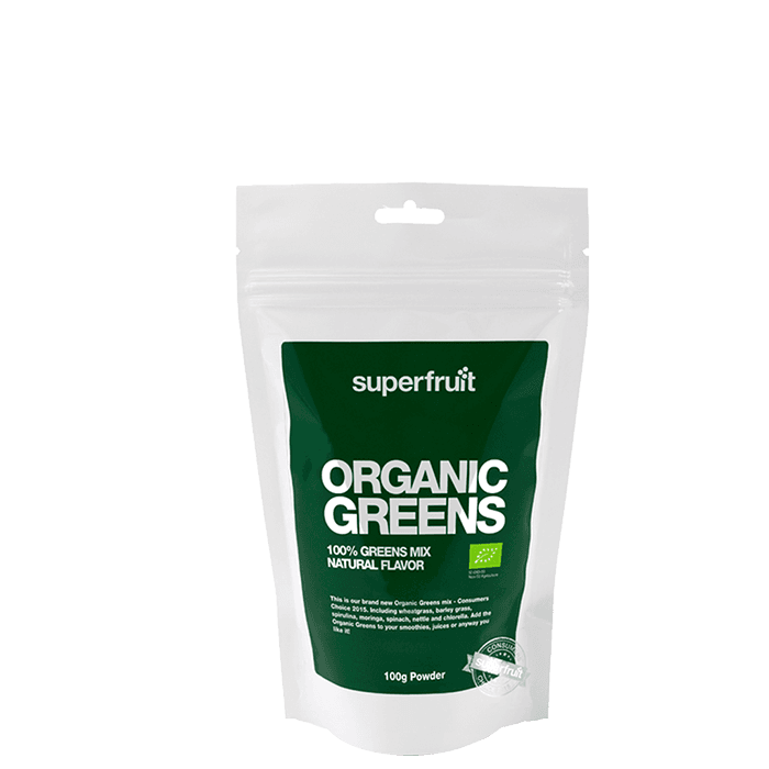 Organic Greens Pulver EKO 100 g – från Superfruit – 119 kr – hos Bodystore