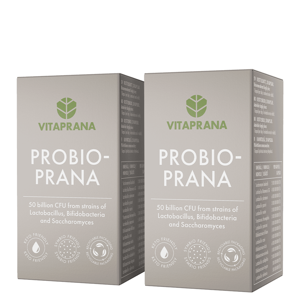 2 x Probioprana Mjölksyrabakterier 30 kapslar från Vitaprana – köp hos Bodystore