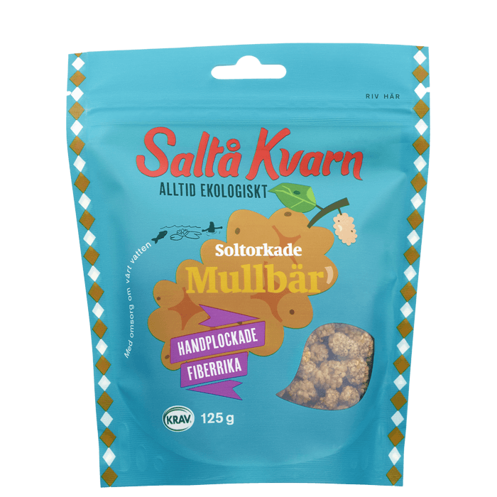 Mullbär 125 g – från Saltå Kvarn – 55 kr – hos Bodystore