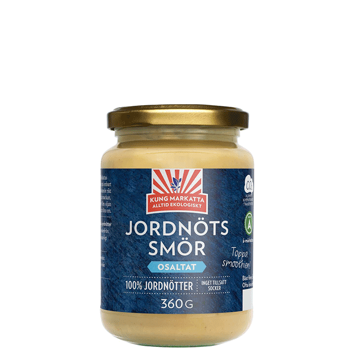 Jordnötssmör Utan Salt 360 g – från Kung Markatta – 59 kr – hos Bodystore