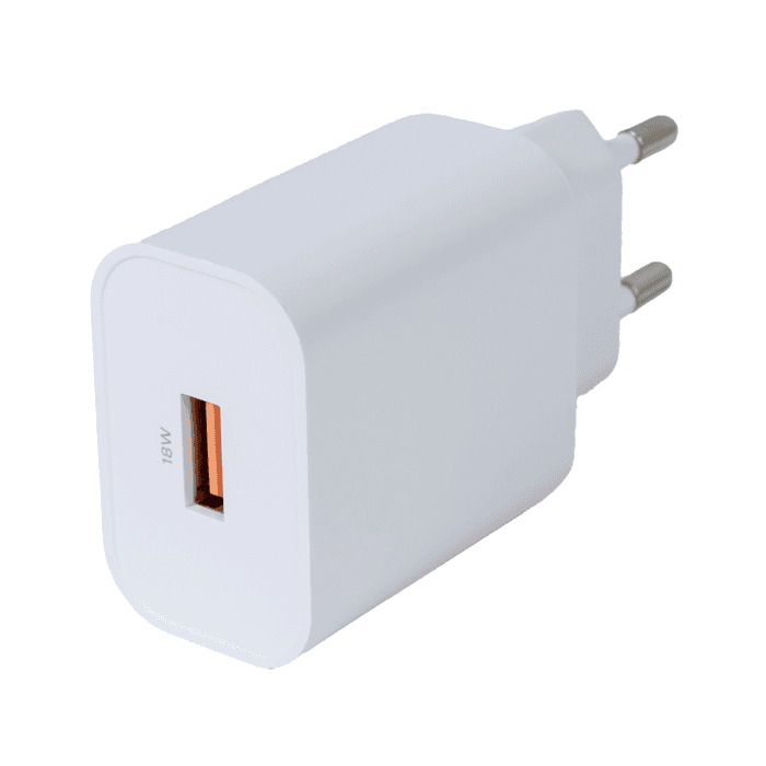 USB-väggladdare 18W med 1x USB-A Vit – från Deltaco – 149 kr – hos Bodystore