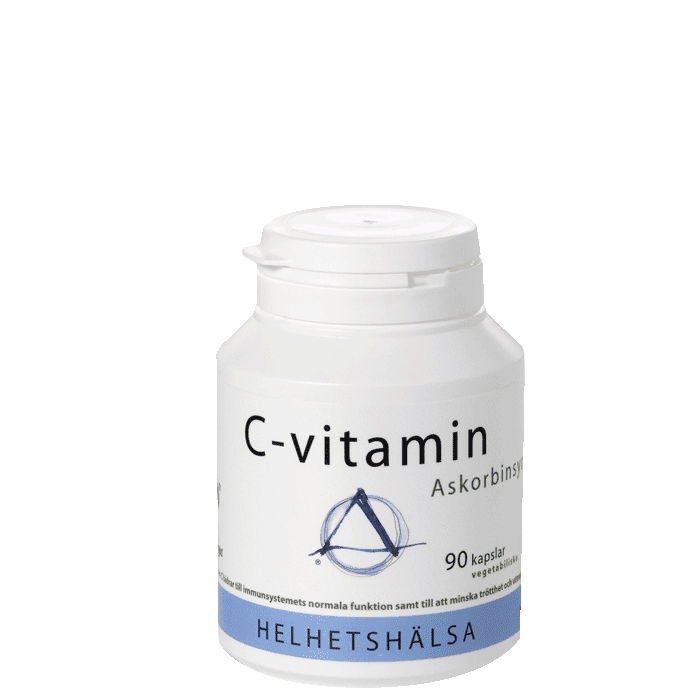 C-vitamin askorbinsyra 90 kapslar från Helhetshälsa – köp hos Bodystore