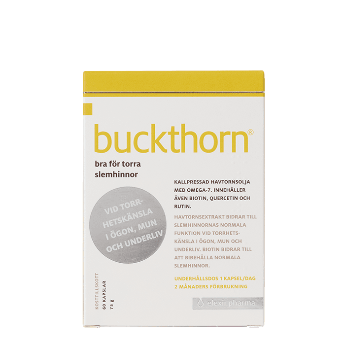 Buckthorn Havtornsextrakt 60 kapslar från Elexir Pharma – köp hos Bodystore