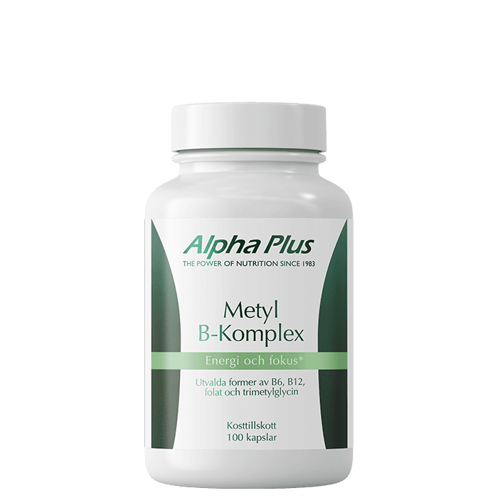 Metyl B-Vitamin Komplex 100 kapslar – från Alpha Plus – 265 kr – hos Bodystore