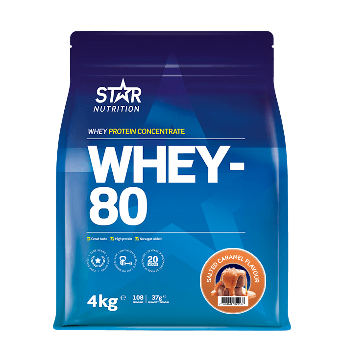 Whey-80 Vassleprotein 4 kg – från Star Nutrition – 1249 kr – hos Bodystore