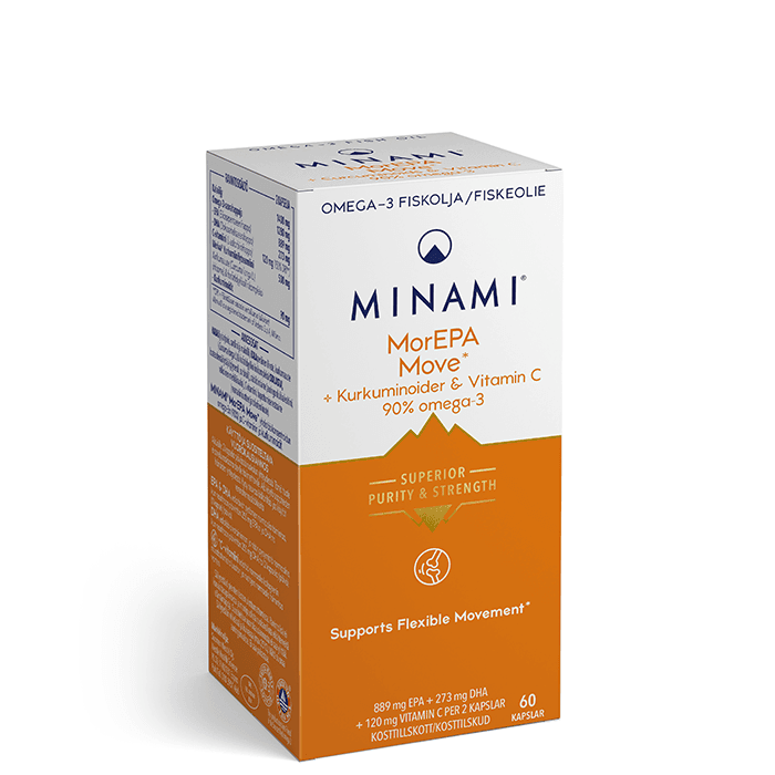 MorEPA Move Omega-3 90% 60 kapslar – från Minami Nutrition – 479 kr – hos Bodystore