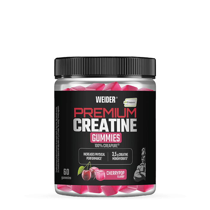 Premium PureCreatine gummie 60 gummies Cherrypop från Weider – köp hos Bodystore