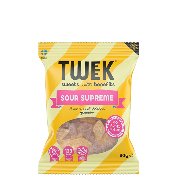 Lågkalori Godis 80 g – från Tweek – 29 kr – hos Bodystore