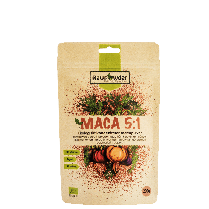 Ekologiskt Maca Koncentrat 200 g – från Rawpowder – 127 kr – hos Bodystore