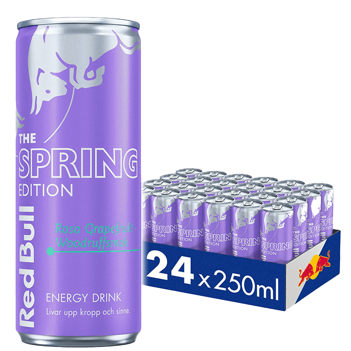 24 x Red Bull Energidryck, 250 ml, Lilac Edition – från Red Bull – 449 kr – hos Bodystore