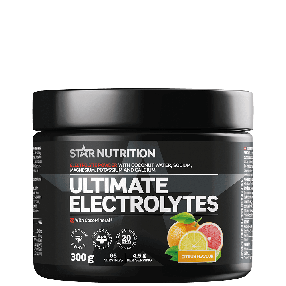 Ultimate Electrolytes Vätskeersättningpulver 300 g – från Star Nutrition – 279 kr – hos Bodystore