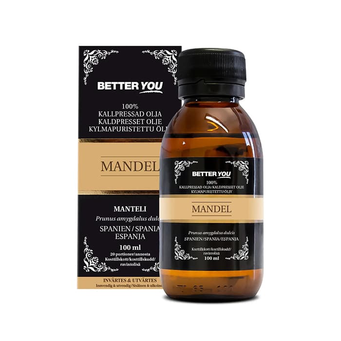 Mandelolja Kallpressad 250 ml – från Better You – 299 kr – hos Bodystore