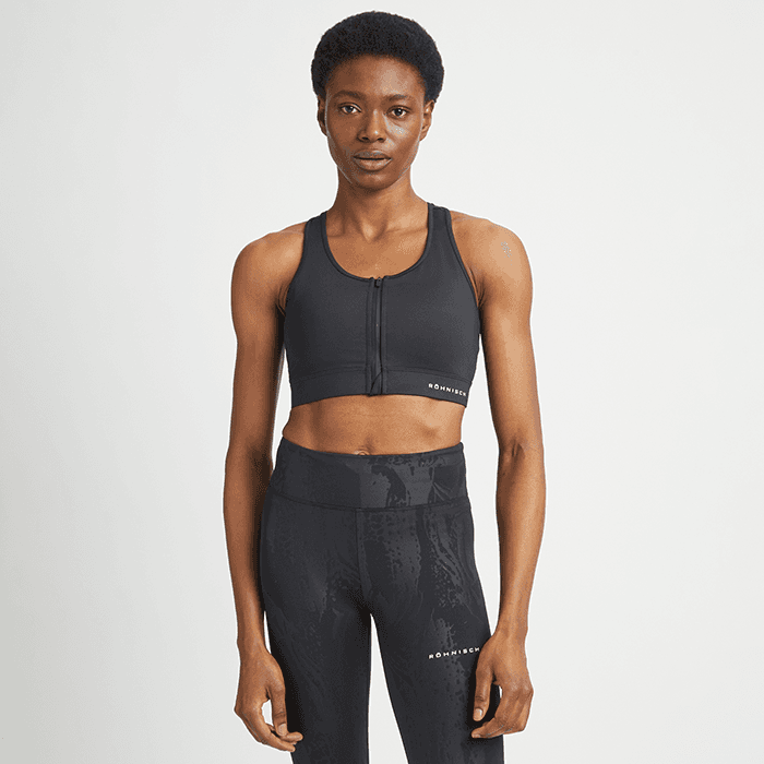 Essential Zip Sport-bh Svart – från Röhnisch – 419 kr – hos Bodystore