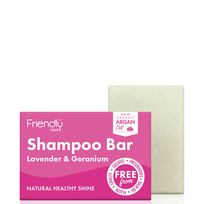 Schampotvål Lavender & Geranium 95 g – från Friendly Soap – 59 kr – hos Bodystore