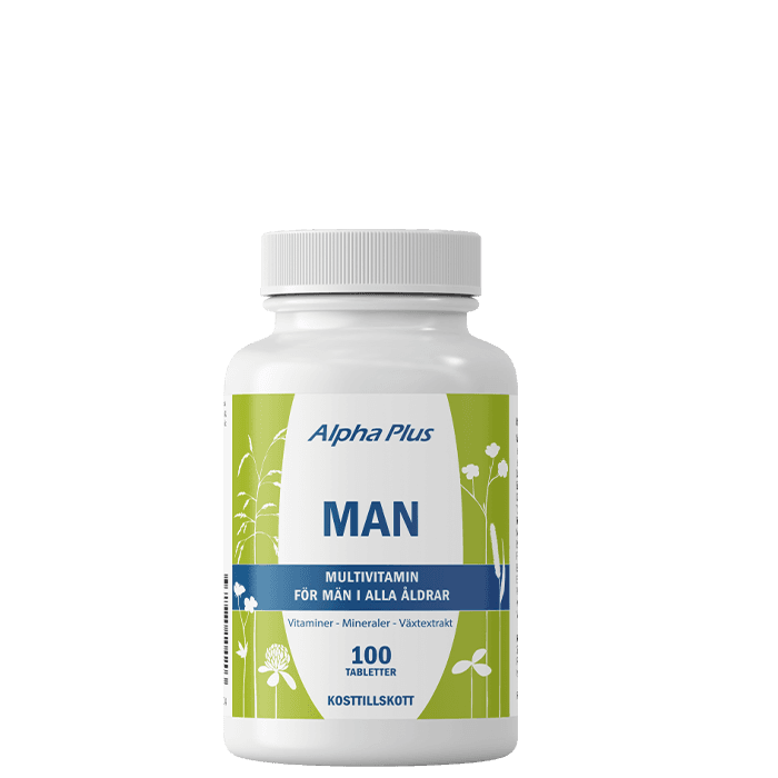 Vitaminer & mineraler Man 100 tabletter – från Alpha Plus – 159 kr – hos Bodystore