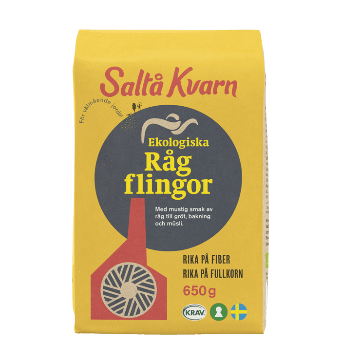 Rågflingor 650 g – från Saltå Kvarn – 29 kr – hos Bodystore