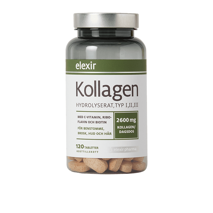 Kollagen 120 tabletter från Elexir Pharma – köp hos Bodystore