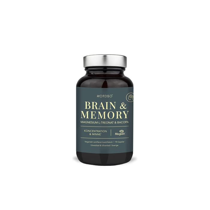 Brain & Memory Magnesium 90 kapslar från Nordbo – köp hos Bodystore