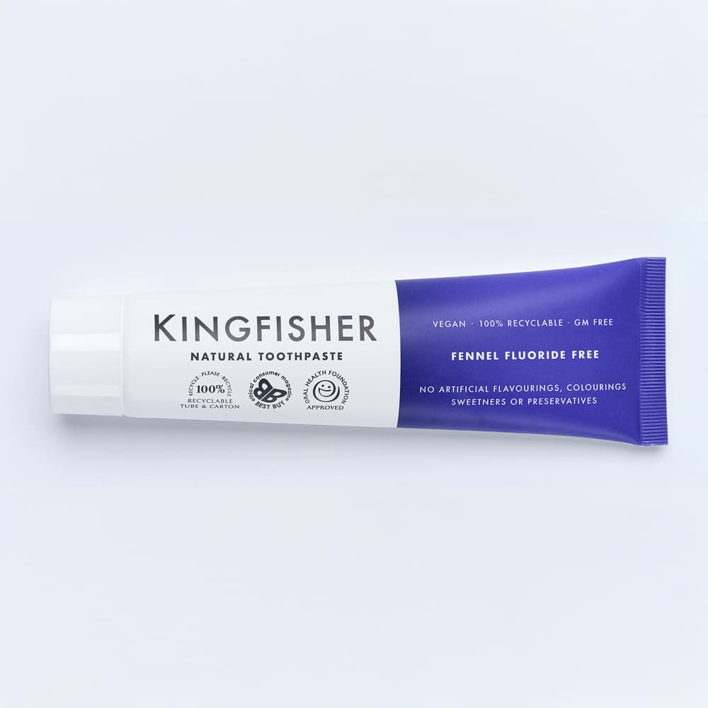 Tandkräm Fluorfri Fänkål 100 ml – från Kingfisher – 85 kr – hos Bodystore