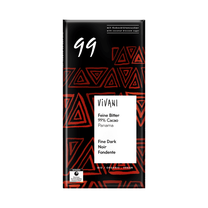 Mörk Choklad 99% Ekologisk 80g – från Vivani – 65 kr – hos Bodystore