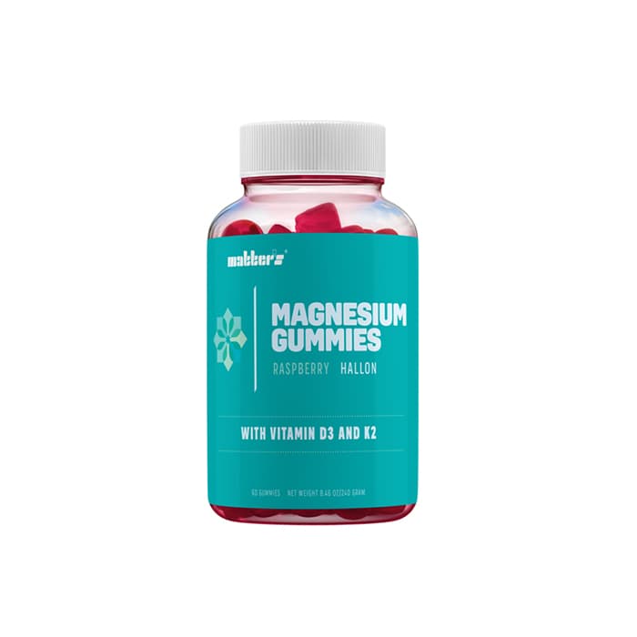 Magnesium + K2 & D3 Hallon 60 Gummies – från Matters – 299 kr – hos Bodystore