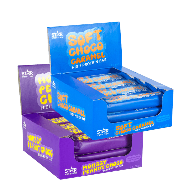 24 x Soft Protein Bar 55g – från Star Nutrition – 390 kr – hos Bodystore