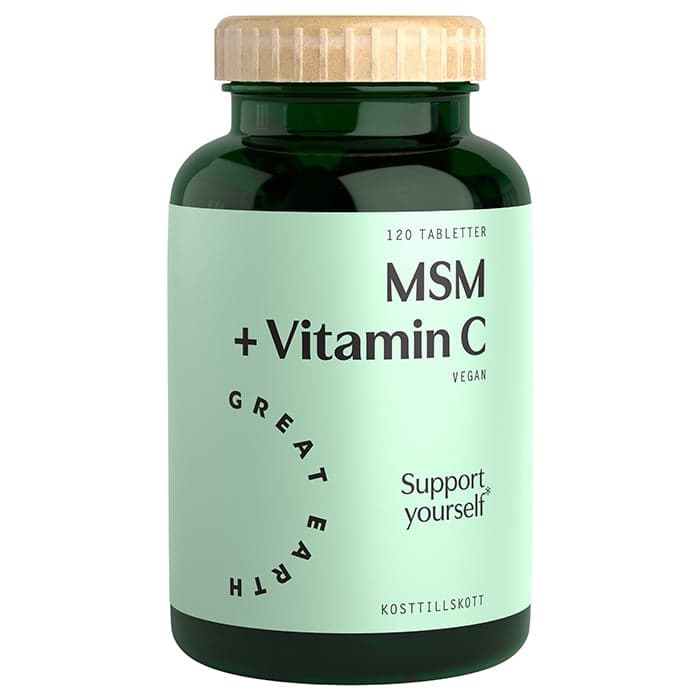 MSM+Vitamin C 120 tabletter – från Great Earth – 128 kr – hos Bodystore