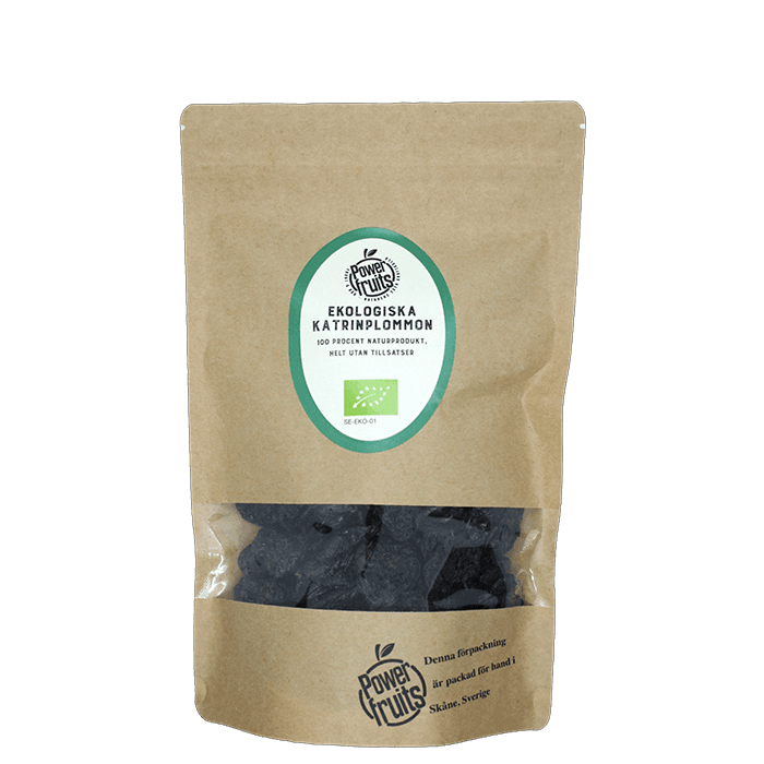 Ekologiska Katrinplommon 500 g – från Powerfruits – 95 kr – hos Bodystore