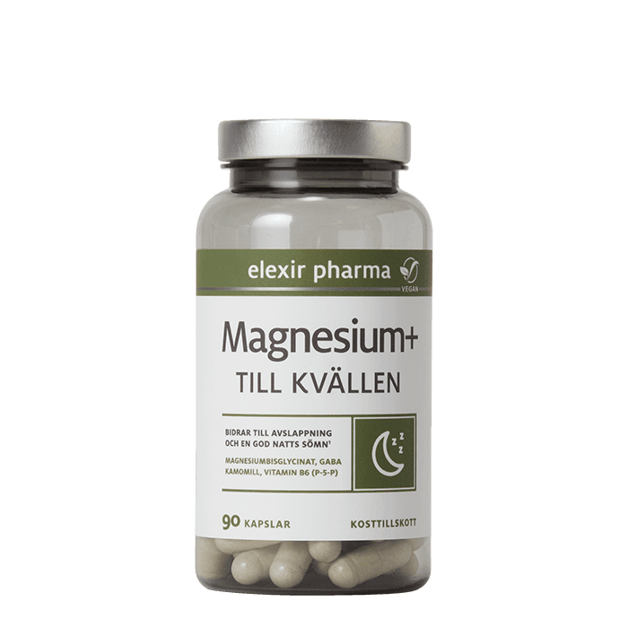 Magnesium+ Till kvällen 90 kapslar från Elexir Pharma – köp hos Bodystore