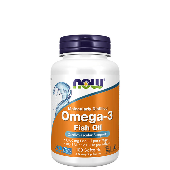 Omega-3 1000mg 100 softgels – från Now Foods – 175 kr – hos Bodystore