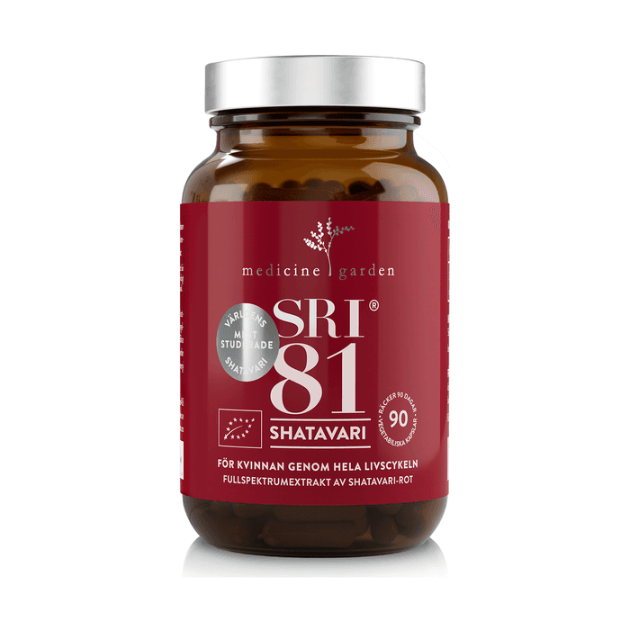 SRI81 Shatavari EKO 90 kapslar – från MedicineGarden – 249 kr – hos Bodystore