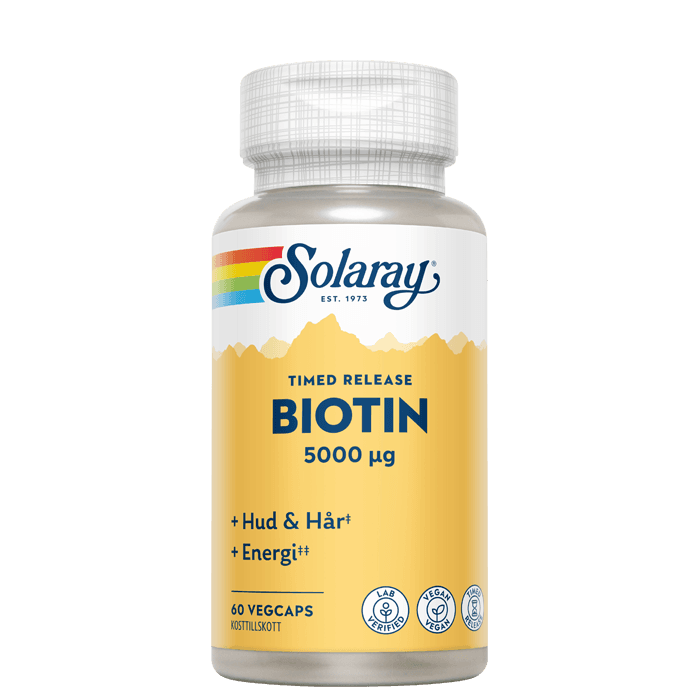 Biotin 60 kapslar – från Solaray – 285 kr – hos Bodystore