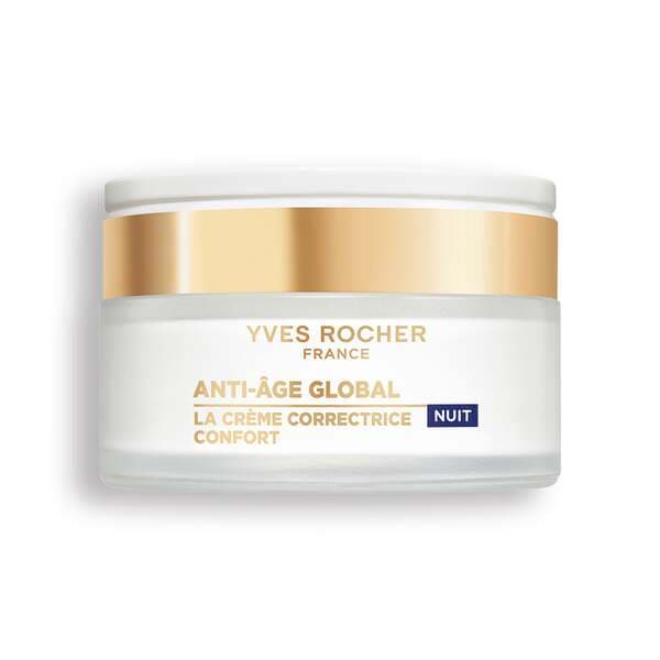 Korrigerande nattkräm mot rynkor, alla hudtyper från Yves Rocher – köp hos Yves Rocher